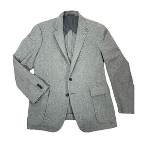 Ralph Lauren Purple Label Kent Hand-Tailored Wool Flannel Sportcoat 40R Gray